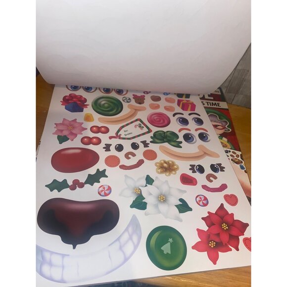 Lot of 3 Create A Face Christmas Time Activity Book Set With Stickers For Kids - Picture 4 of 6